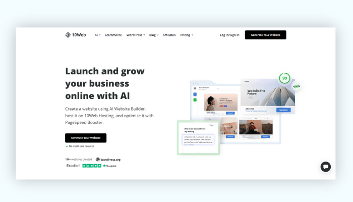 10 web ai website builder