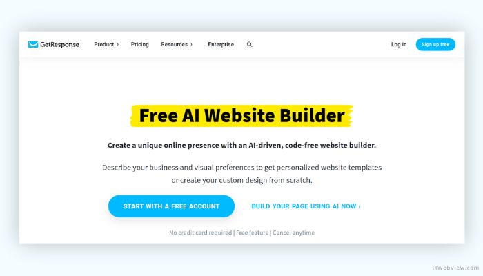 getresponse ai website builder