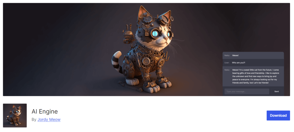 AI engine wp plugin tiwebview Ai engine