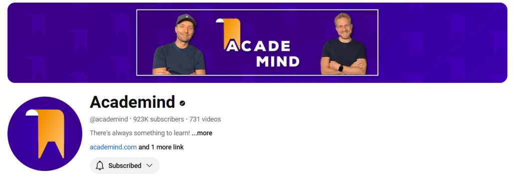 Academind min Academind