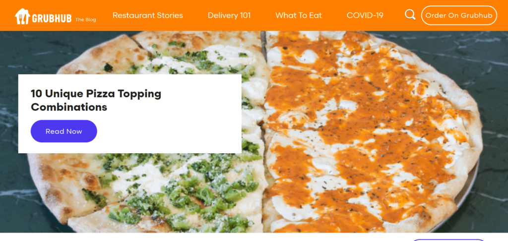 Grubhub blog wordpress website design tiwebview min Grubhub blog website built on WordPress