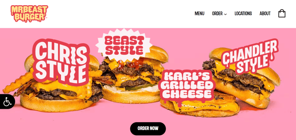 Mr beast burger wordpress website design tiwebview min Mr beast burger website built on WordPress