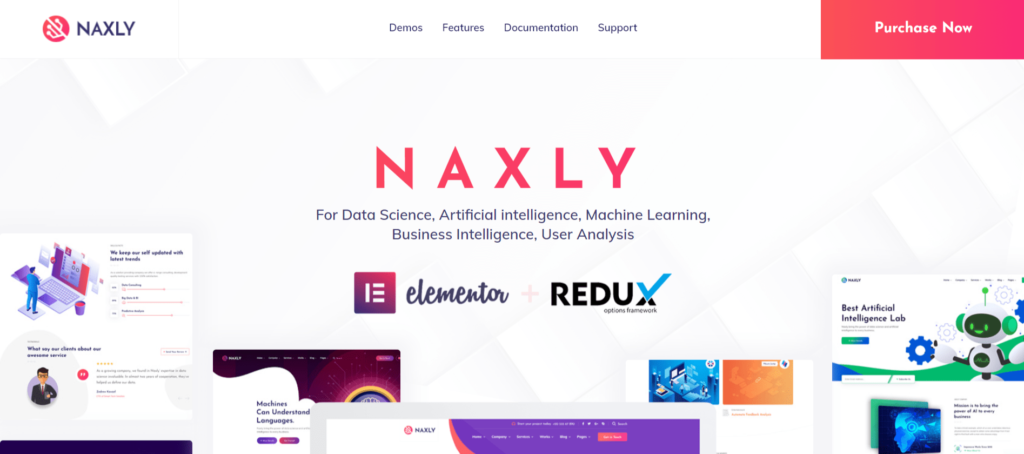 Naxly - Data Science & Analytics WordPress Theme