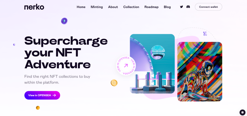 Nerko - NFT Portfolio WordPress Theme