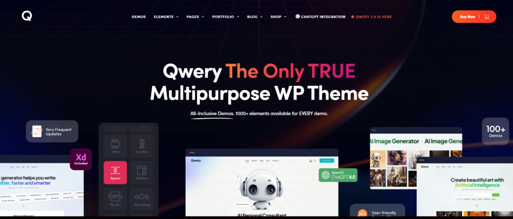Qwery - Multi-Purpose Business WordPress & WooCommerce Theme + ChatGPT