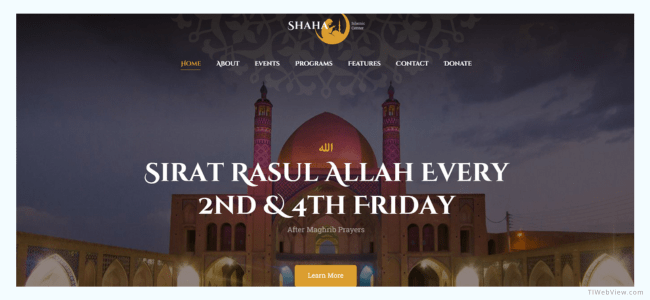 Shaha Islamic Centre & Mosque Theme RTL by tiwebview
