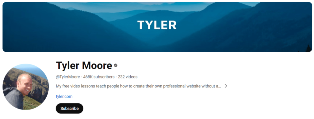 Tyler Moore top 20 YouTube Channels to Learn WordPress tiwebview Tyler Moore, a YouTube channel for learning WordPress