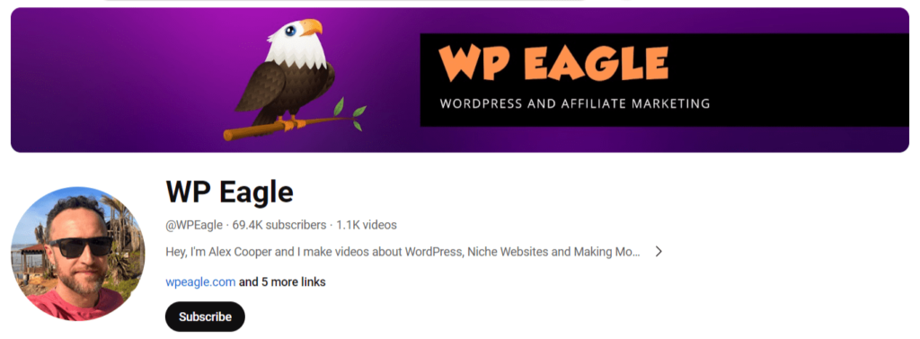 WP Eagle top 20 YouTube Channels to Learn WordPress tiwebview WP Eagle, a YouTube channel for learning WordPress