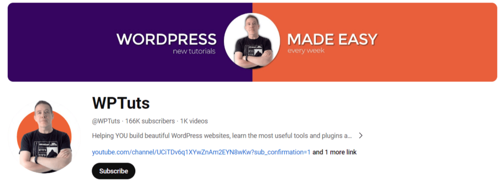 WPTuts top 20 YouTube Channels to Learn WordPress tiwebview WPTuts, a YouTube channel for learning WordPress