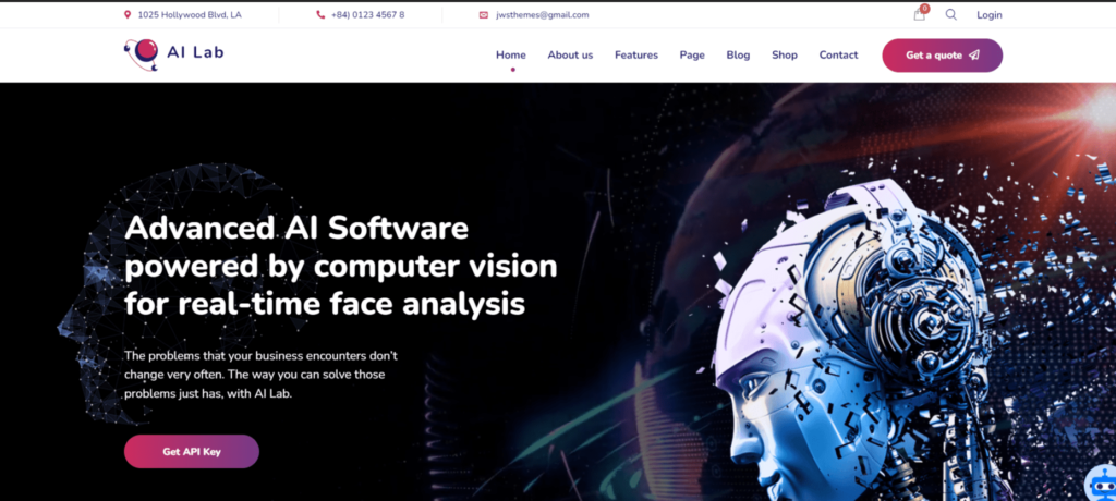 Ai lab - machine learning wordpress theme