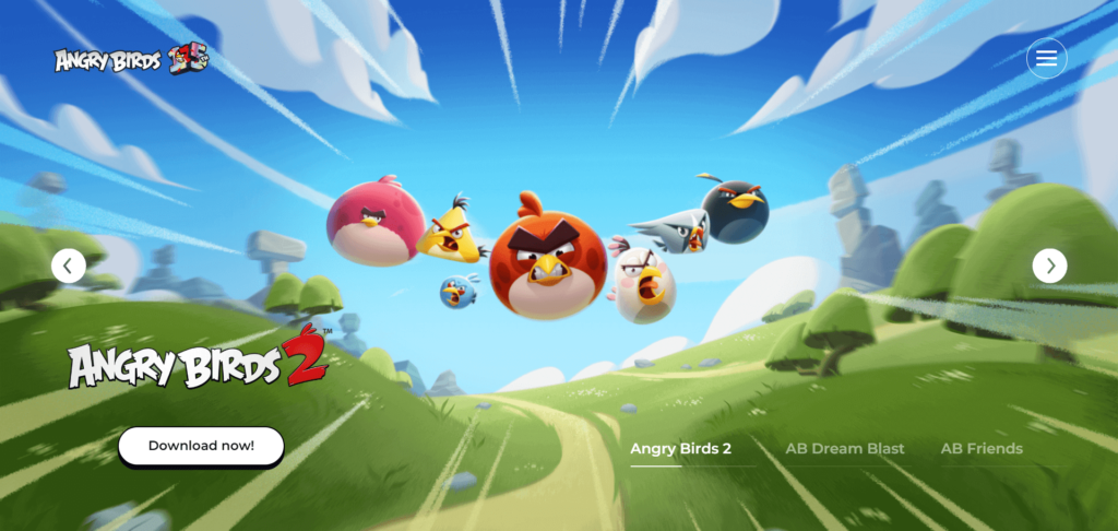 angry birds wordpress website design tiwebview min Angry Birds website built on WordPress