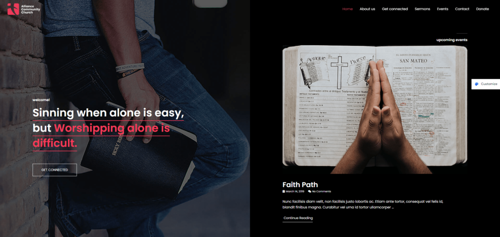 astra Top 5 best WordPress themes for church tiwebview Astra theme for church websites