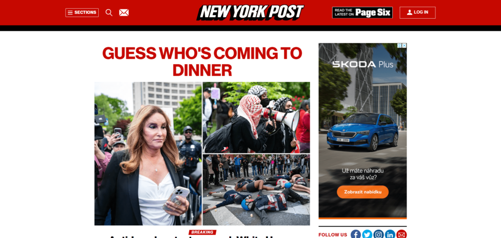 new york post wordpress website design tiwebview min New York Post website built on WordPress