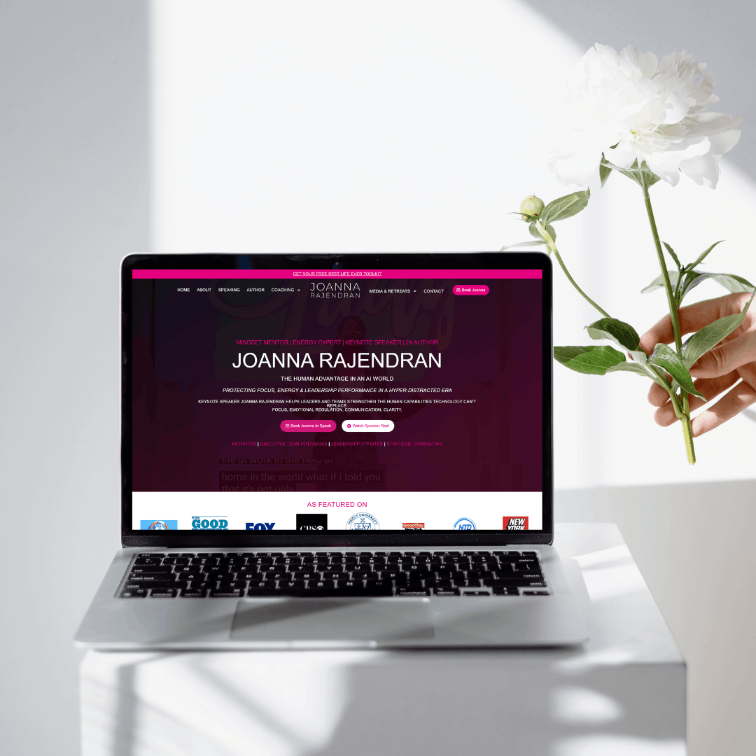 Joanna Rajendran Keynote Speaker, Mindset Mentor & 2x Author