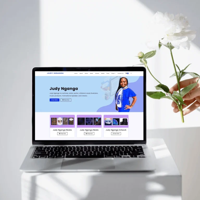 Judy Nganga Artist Portfolio Judy Nganga Artist Portfolio website designed by TIWEBVIEW