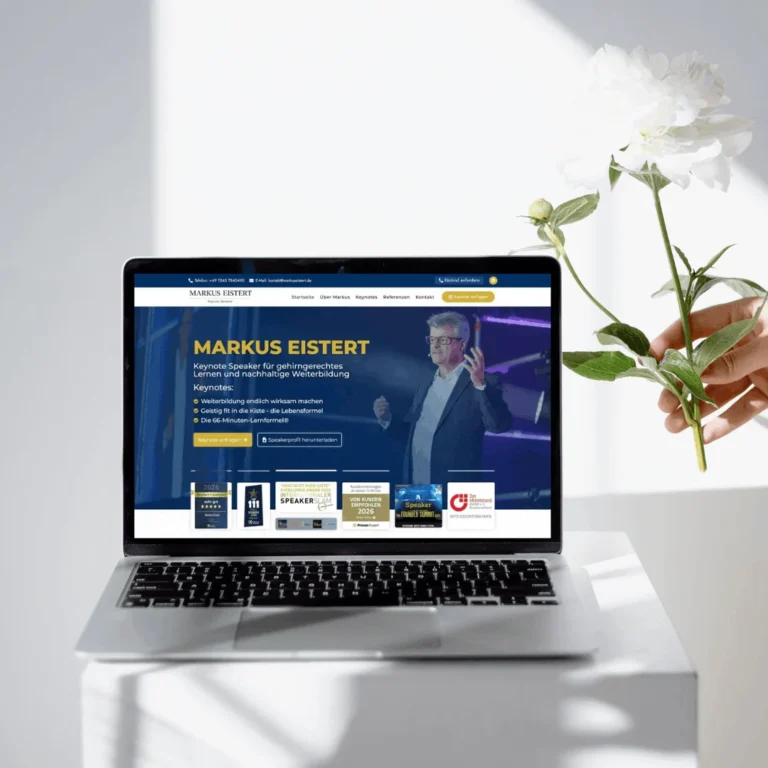 Markus Eistert Keynote Speaker Website Markus Eistert keynote speaker website designed by TIWEBVIEW