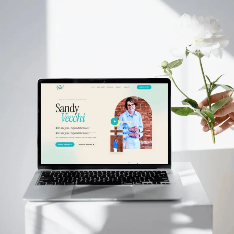 Sandy Vecchi Humorous Keynote Speaker website design Sandy Vecchi, humorous keynote speaker website